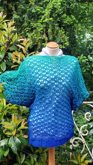 Shirt Velran Lochmustershirt Netzshirt Sommerliches Shirt häkeln Top