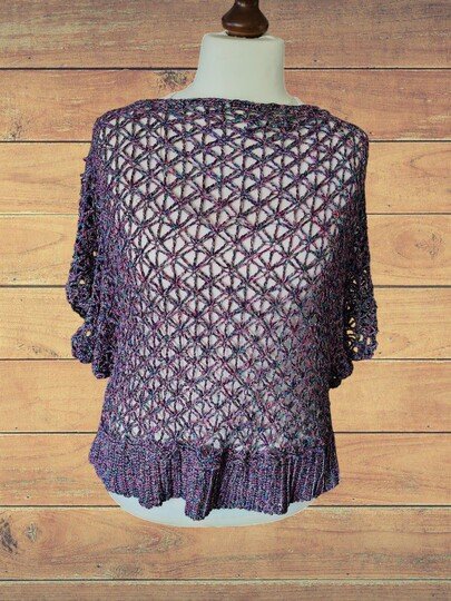 Shirt Velran Lochmustershirt Netzshirt Sommerliches Shirt häkeln Top