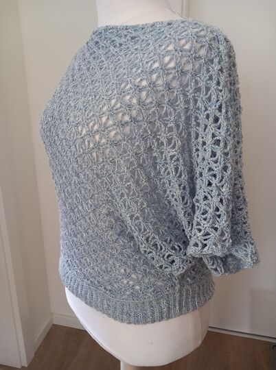 Shirt Velran Lochmustershirt Netzshirt Sommerliches Shirt häkeln Top