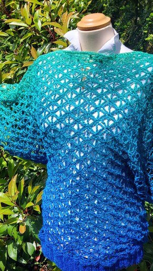 Shirt Velran Lochmustershirt Netzshirt Sommerliches Shirt häkeln Top