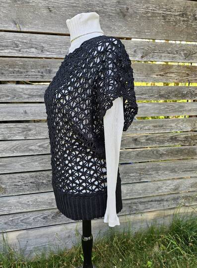 Shirt Velran Lochmustershirt Netzshirt Sommerliches Shirt häkeln Top