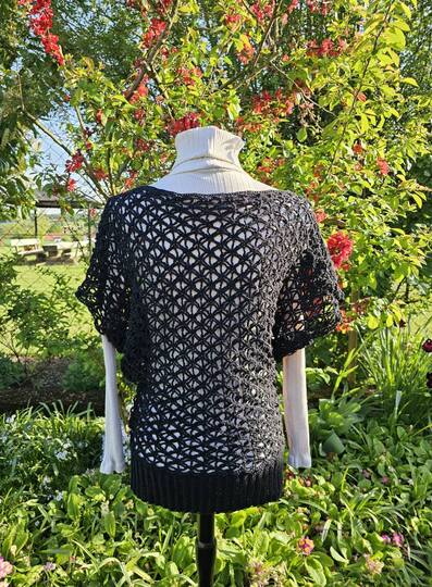 Shirt Velran Lochmustershirt Netzshirt Sommerliches Shirt häkeln Top