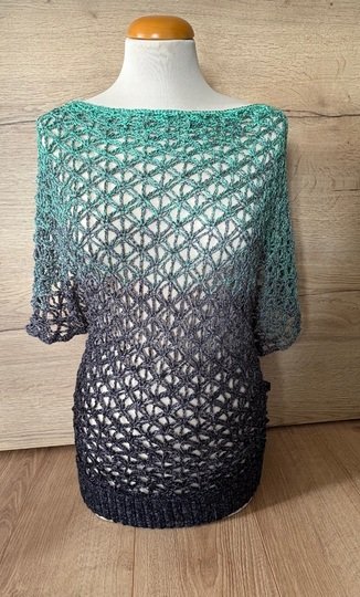 Shirt Velran Lochmustershirt Netzshirt Sommerliches Shirt häkeln Top