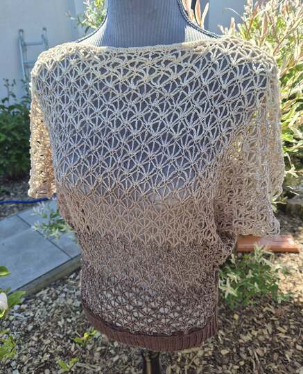 Shirt Velran Lochmustershirt Netzshirt Sommerliches Shirt häkeln Top