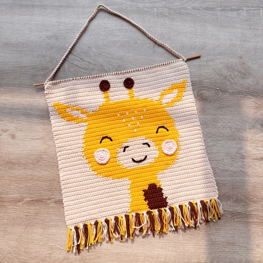 Wall Hanging Giraffe - Crochet pattern | German & English