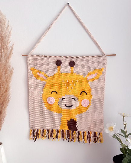Wall Hanging Giraffe - Crochet pattern | German & English
