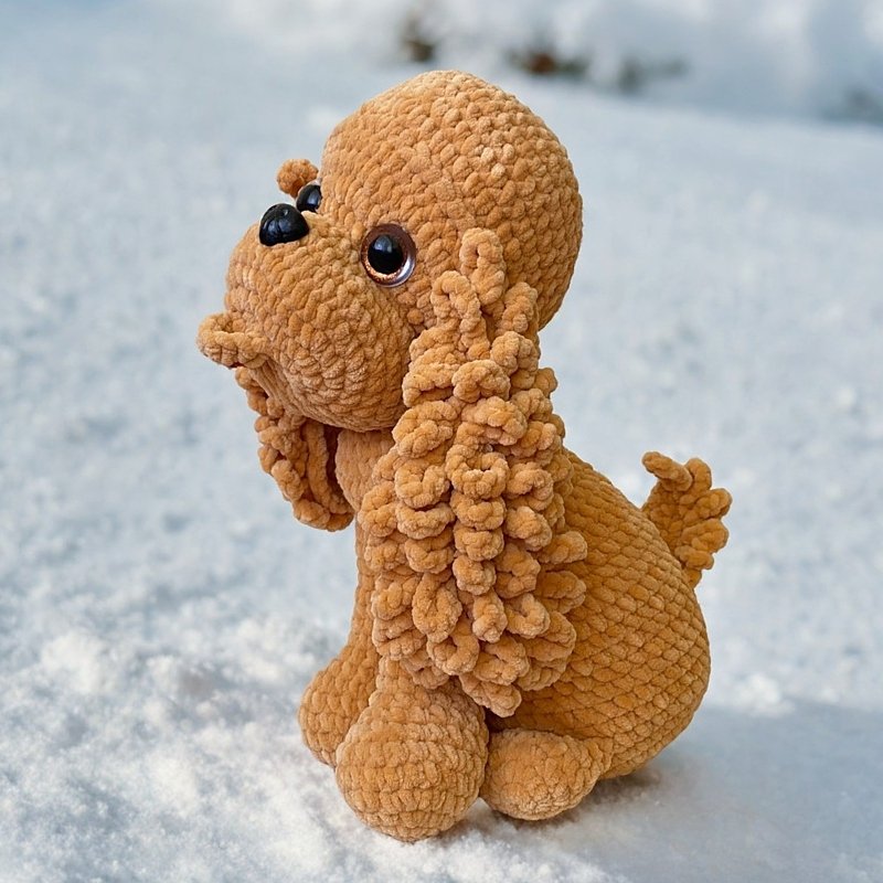 Cocker Spaniel. Low sew crochet pattern