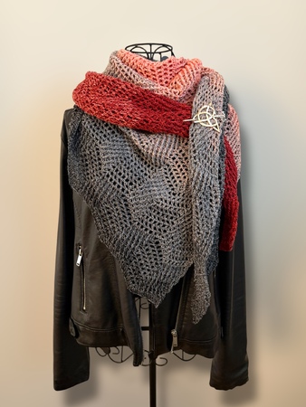 Crochet Pattern Triangular Scarf "Damia"
