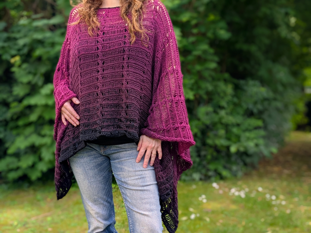 Crochet Pattern Poncho "Batwing"