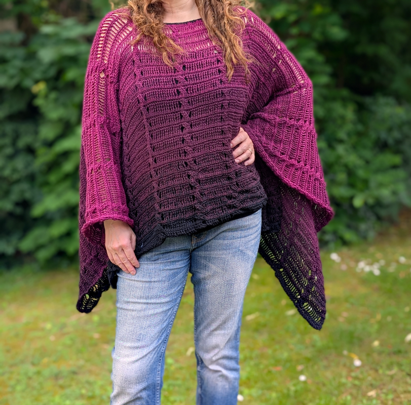 Crochet Pattern Poncho "Batwing" - Image 7