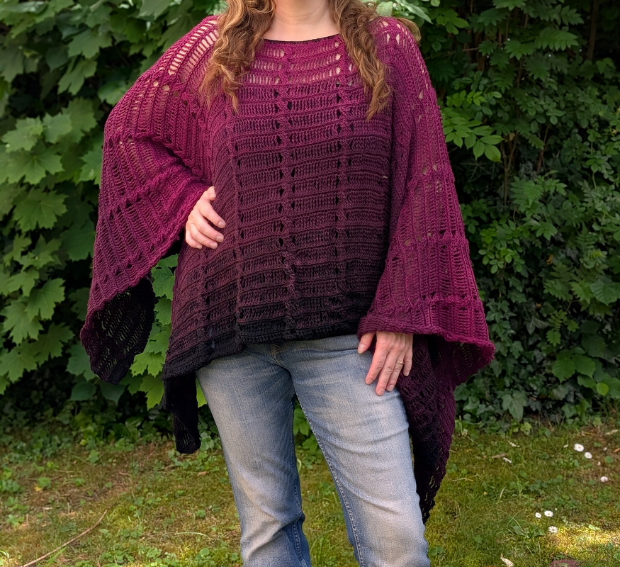 Häkelanleitung Poncho "Batwing" - Bild 2