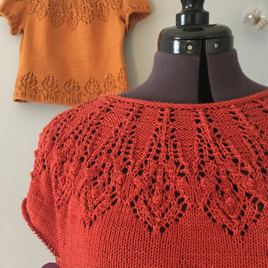 Irideae lace short sleeve sweater