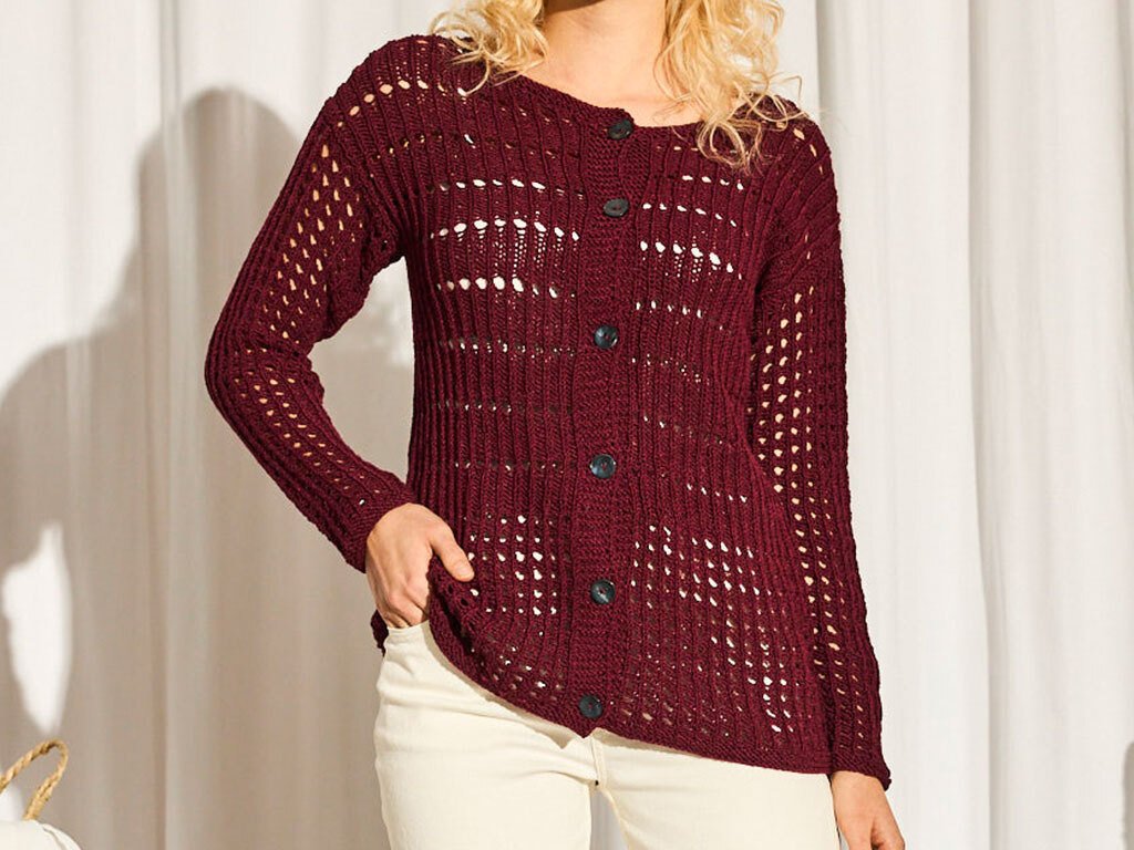 JACKE NETZWERK, gestrickt