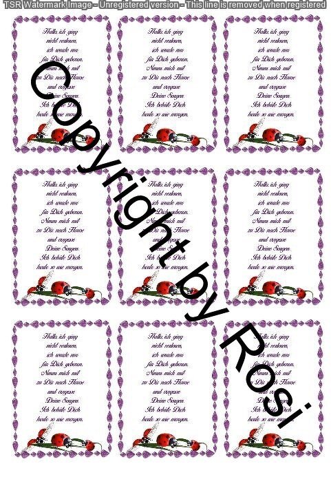 Sorgenwürmchen - Glückswürmchen - Sprüche - Kärtchen - Karte - Bild 2