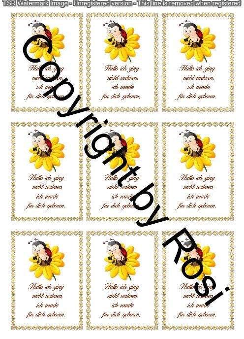 Sorgenwürmchen - Glückswürmchen - Sprüche - Kärtchen - Karte