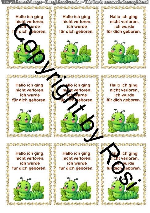 Sorgenwürmchen - Glückswürmchen - Sprüche - Kärtchen - Karte - Bild 2