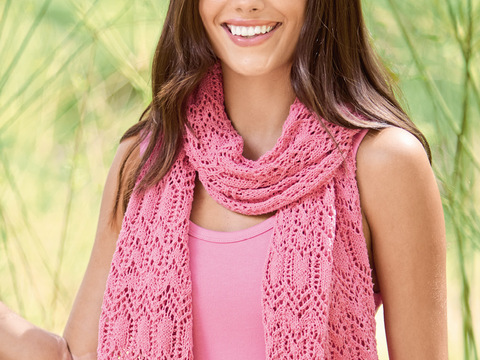 Tuch mit Ajourmuster