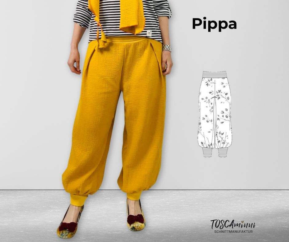 Schnittmuster Haremshose PIPPA Gr. 34-54 | Pumphose
