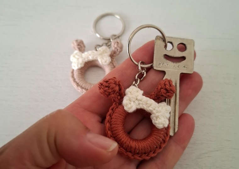 Schlüsselanhänger für Hundefreunde häkeln