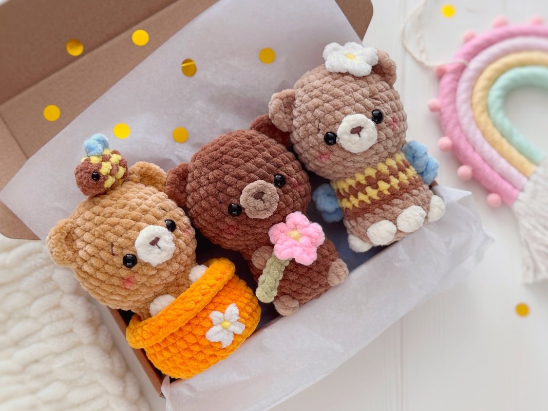 Crochet pattern "Honey story: 3 bears" / amigurumi plushies - Image 7