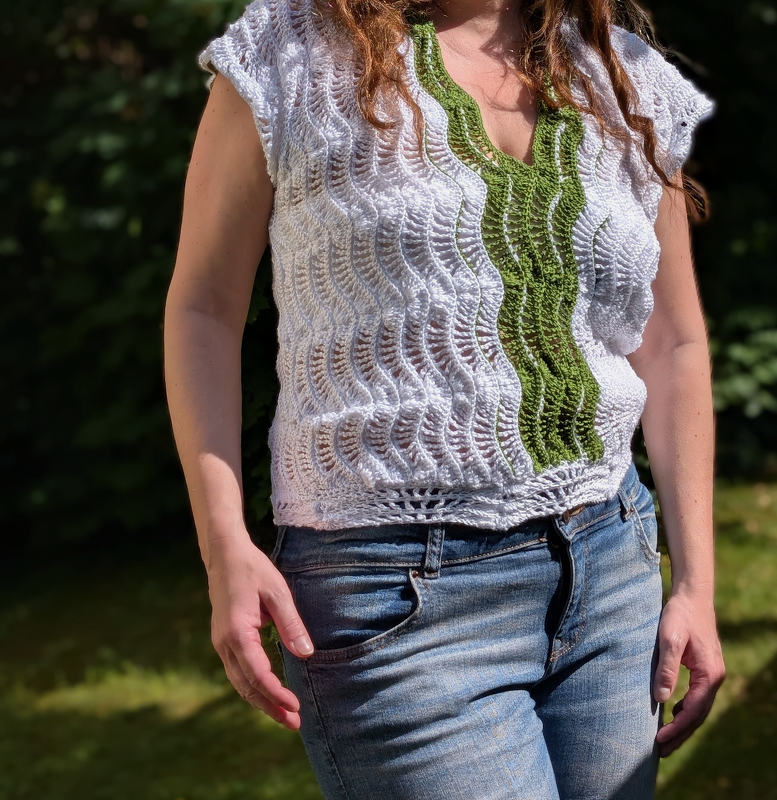 Crochet Pattern Shirt "Bianca Verde" - Image 11