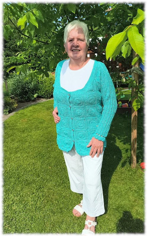 Jacke "Nostalgia" - nostalgische Jacke, Häkelanleitung S-XXXL