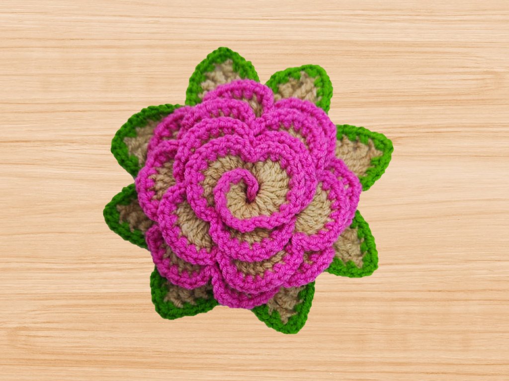 Crochet 3D Multilayers Flower Pattern - Image 6