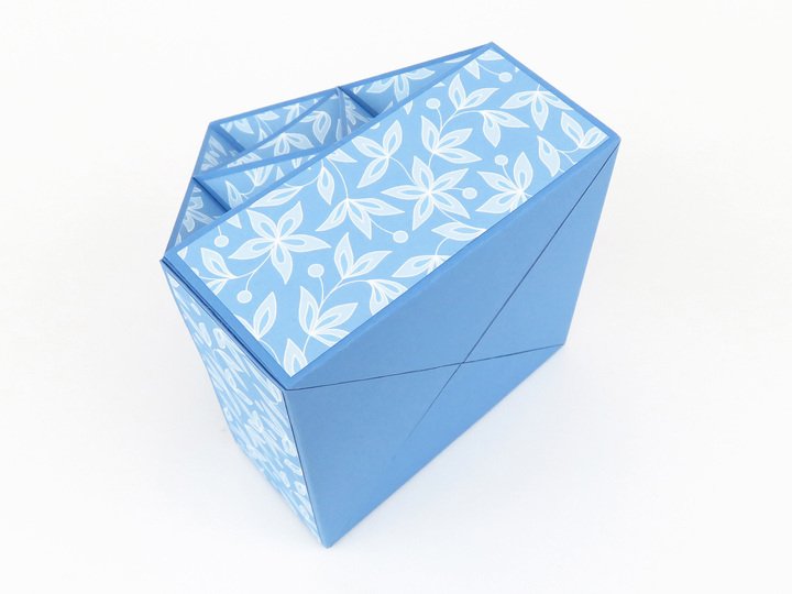 Stiftehalter mit 16 Fächern – Bastelanleitung und Vorlagen