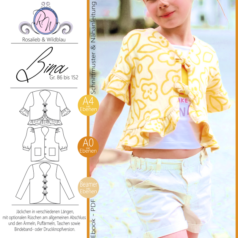 E-Book Bina Jäckchen Gr. 86 bis 152