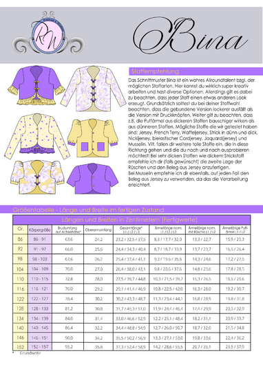 E-Book Bina Jäckchen Gr. 86 bis 152