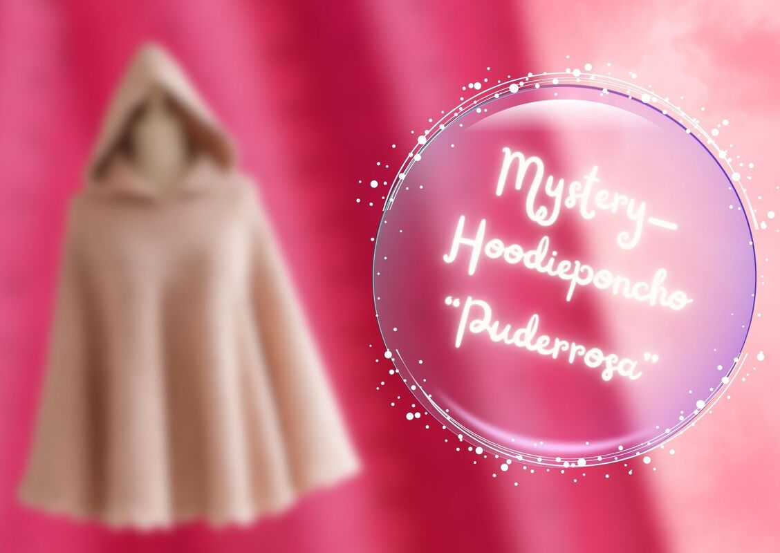 Häkelanleitung MYSTERY-CAL für den Hoodieponcho "PUDERROSA"