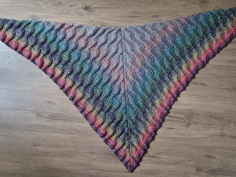 Häkelanleitung klassisches Dreieckstuch "swing" - 2 Varianten