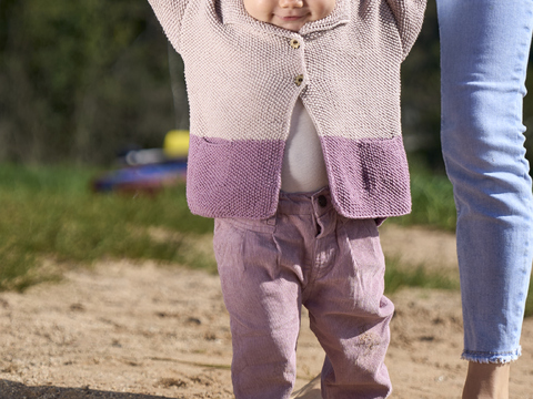Jäckchen im Perlmuster