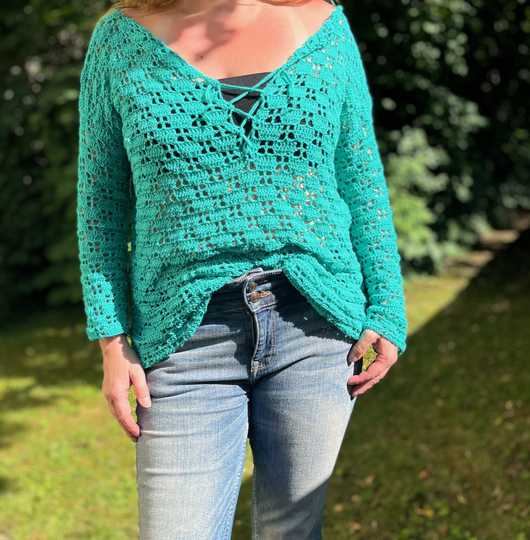 Häkelanleitung Tunika "Lace Delight"