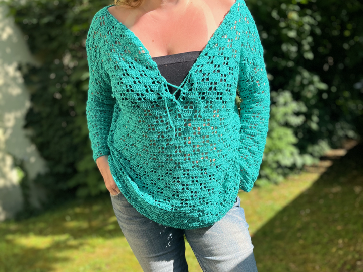 Häkelanleitung Tunika "Lace Delight"