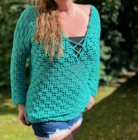 Häkelanleitung Tunika "Lace Delight"