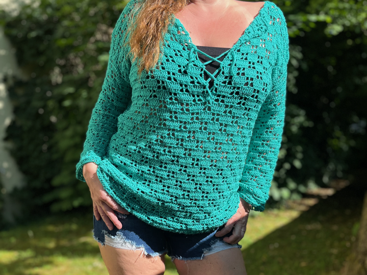 Häkelanleitung Tunika "Lace Delight"