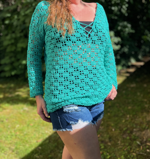 Häkelanleitung Tunika "Lace Delight"