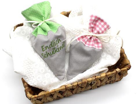 ITH Stickdatei zweifarbig Schultüte Zuckertüte aus Stoff Blankodatei