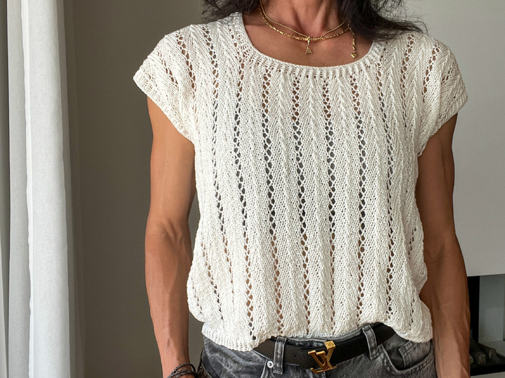 Shirt IMGA - knitted summer top - No. 271E