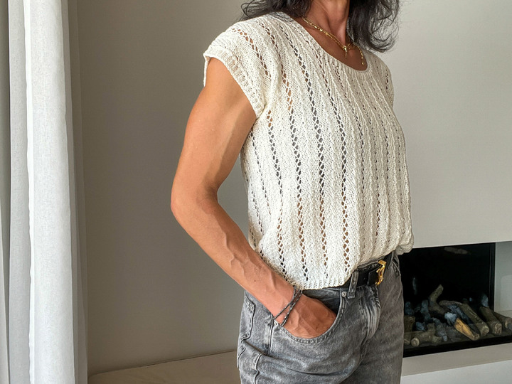 Shirt IMGA - knitted summer top - No. 271E
