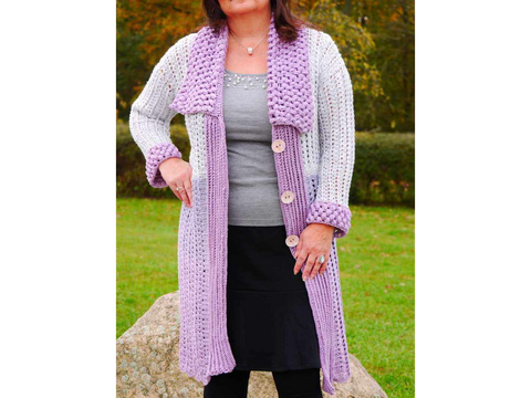 Häkelanleitung Kuscheljacke/Mantel Happy Time