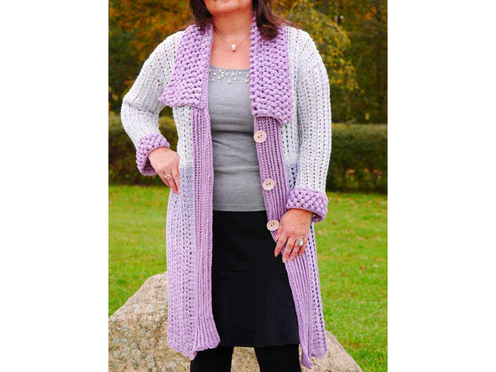 Häkelanleitung Kuscheljacke/Mantel Happy Time