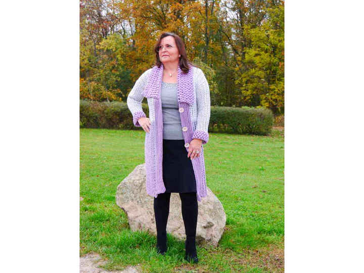 Häkelanleitung Kuscheljacke/Mantel Happy Time