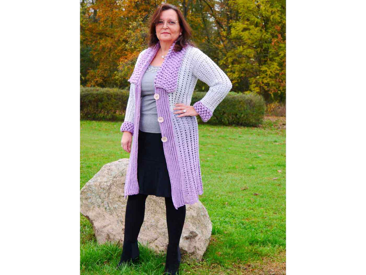 Häkelanleitung Kuscheljacke/Mantel Happy Time