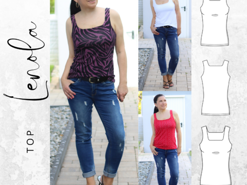 Ebook Schnittmuster Top LENOLA Gr. 34-54