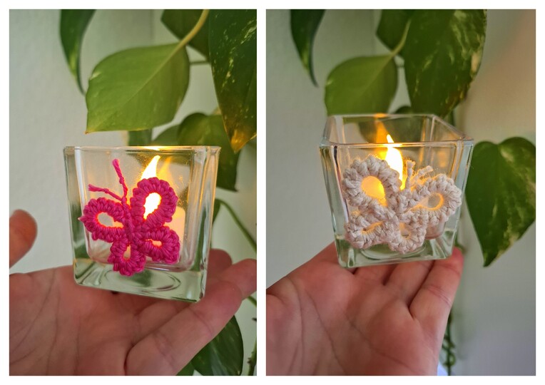 Kleine Deko Schmetterlinge häkeln