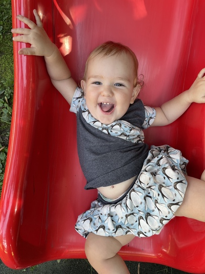 Schnittmuster Kellerfalten-Rock Benelisa für dehnbare Stoffe Gr. 74-164