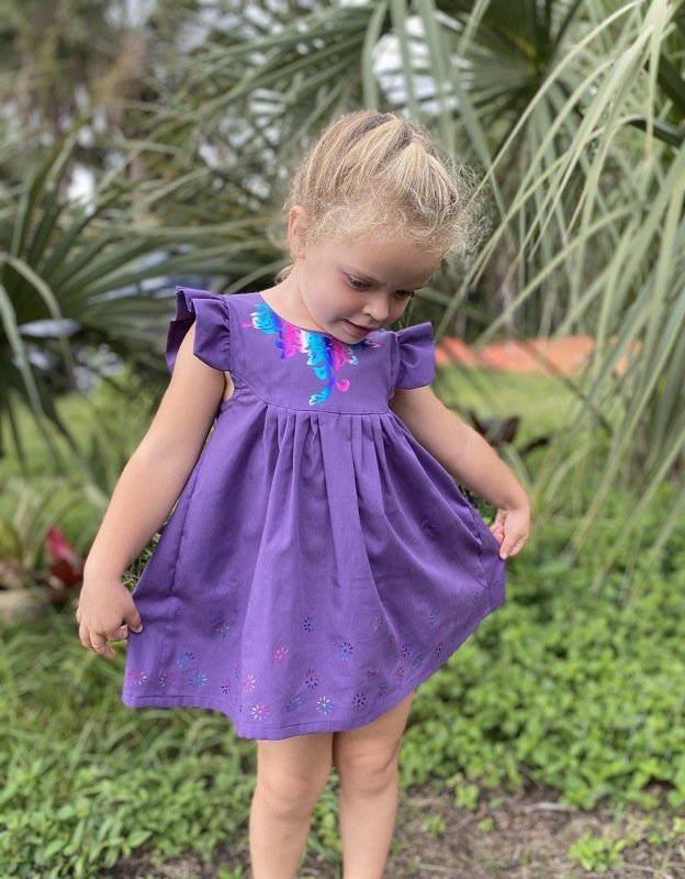 Schnittmuster Sommerkleid, Kleid, Tunika aus Webware Amaia Gr. 80-140 - Bild 5