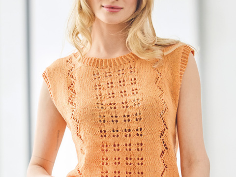 Top mit Ajourmustern